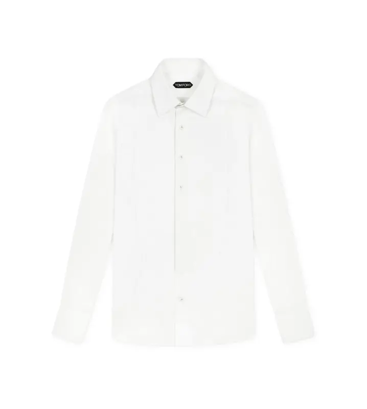 COCKTAIL VOILE SLIM FIT EVENING SHIRT OPTICAL WHITE online